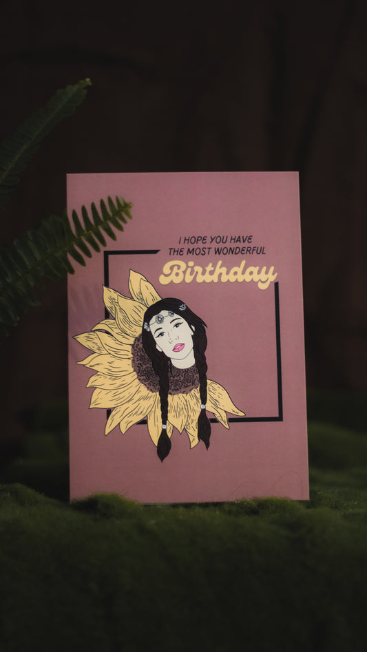 Birthday Card - Sunflower