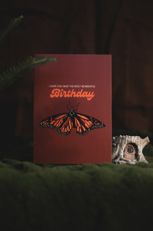 Birthday Card - Monarch Butterfly
