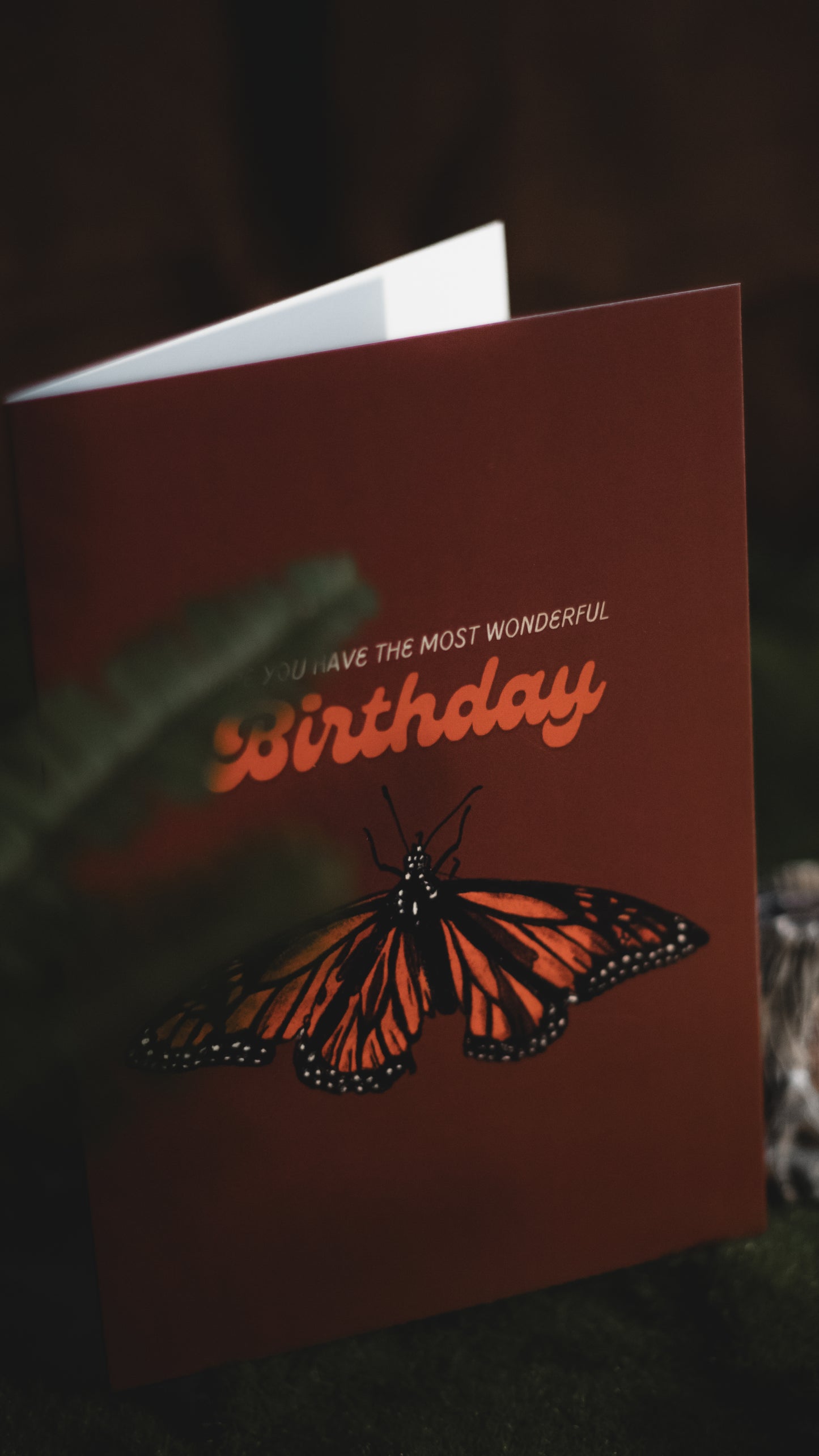 Birthday Card - Monarch Butterfly